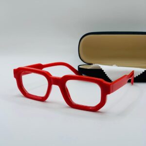 Red Frame Transparent Lense