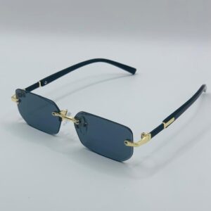 All Black Rimless Glasses