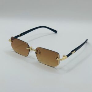 Brown Shade Rimless Glasses